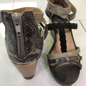 Snake Print NY & Co Wedges